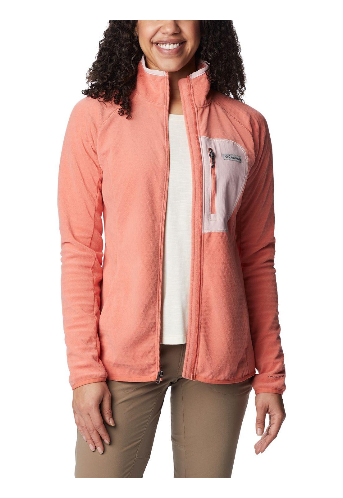 Polar Mujer Outdoor Tracks Full Zip Rosado-5