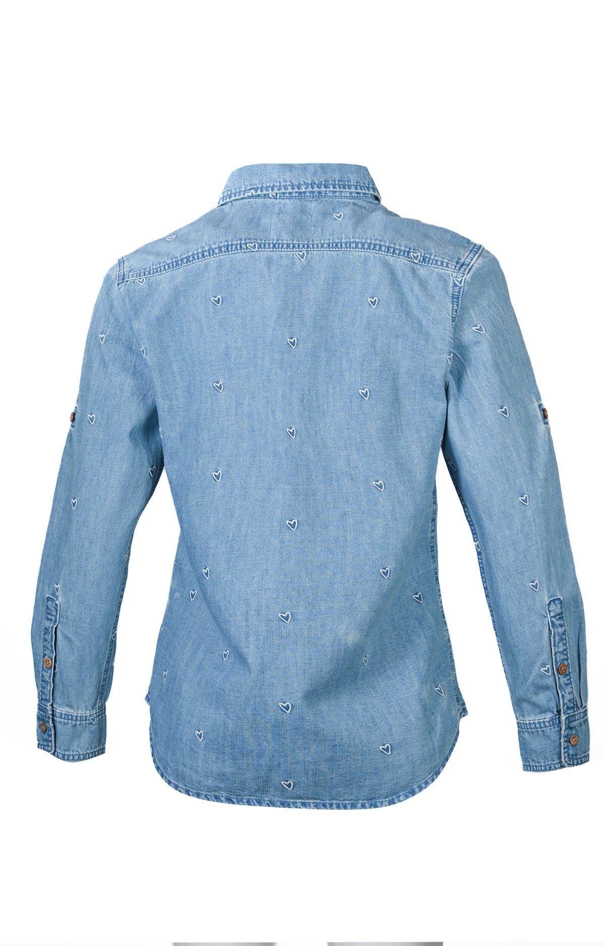 Blusa Algodón Orgánico Mujer Greta Azul-1
