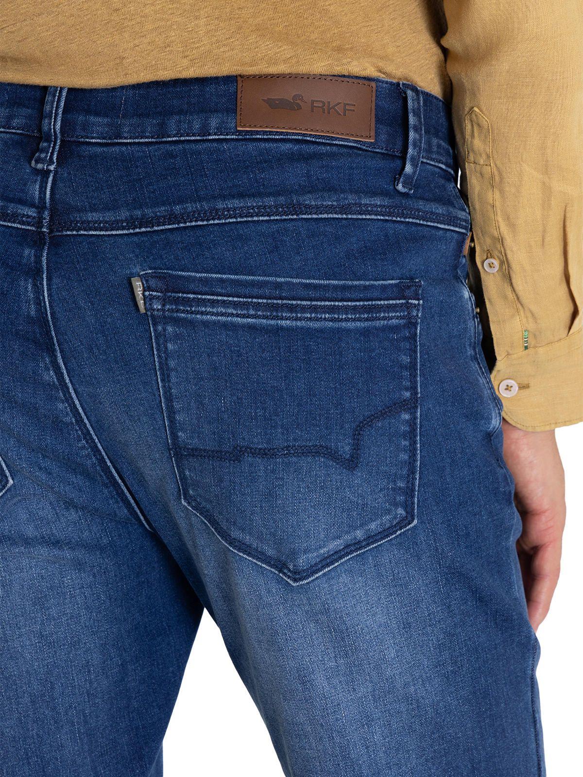 Jeans Algodón Orgánico Azul Bari Hombre -8