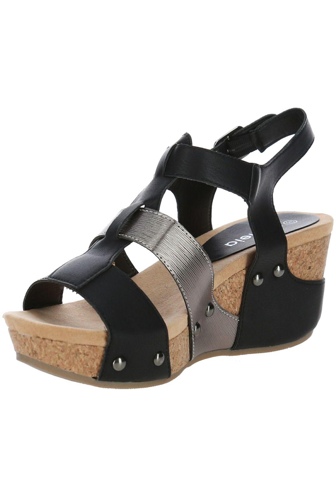 Sandalia Mujer Viola Negro/Pewter-3