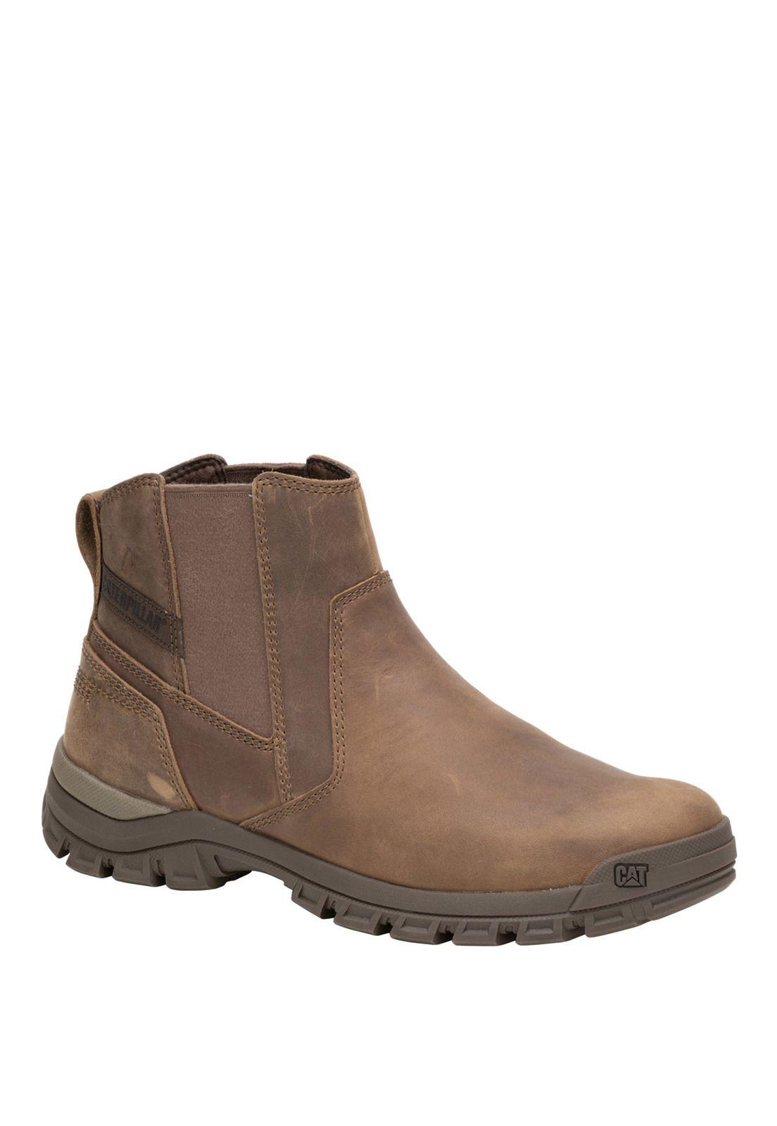 Botin Cuero Hombre Threshold Chelsea Café Oscuro-0