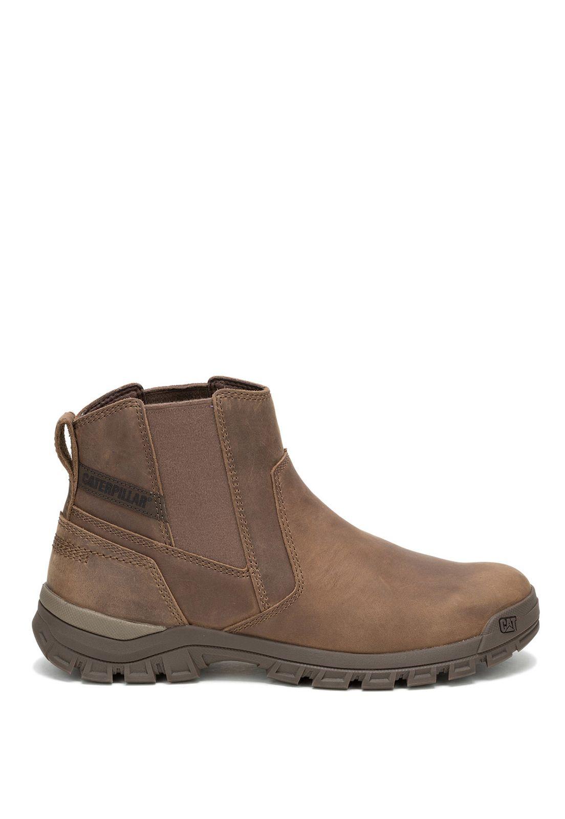 Botin Cuero Hombre Threshold Chelsea Café Oscuro-1
