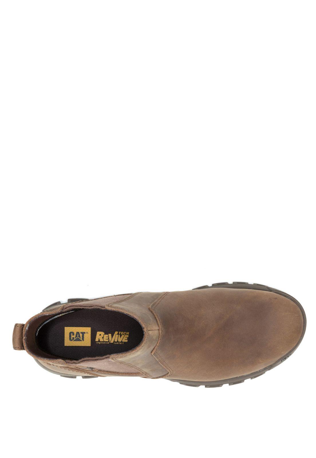 Botin Cuero Hombre Threshold Chelsea Café Oscuro-6