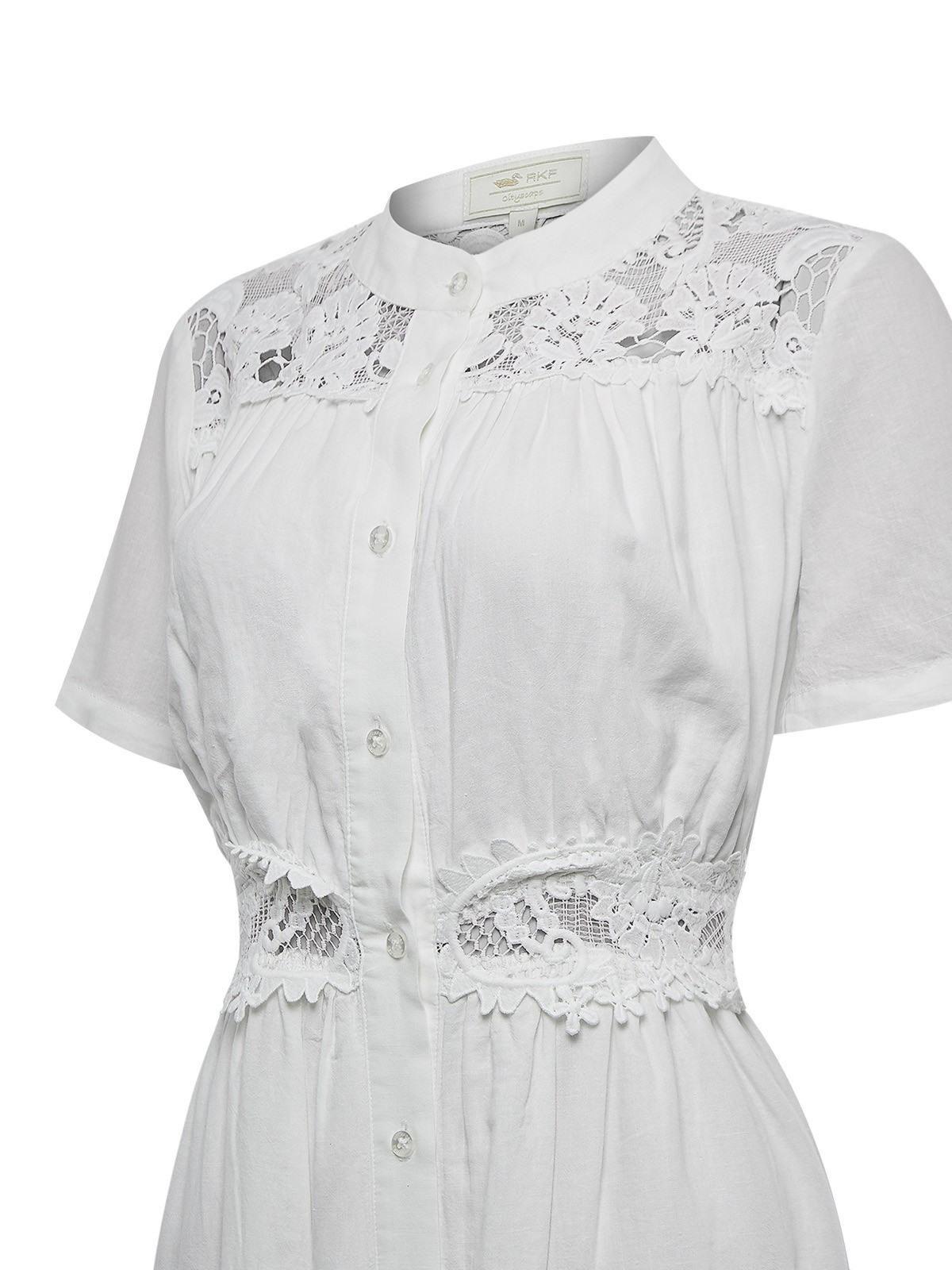 Vestido Lino Orgánico Mujer Geneva Blanco -3