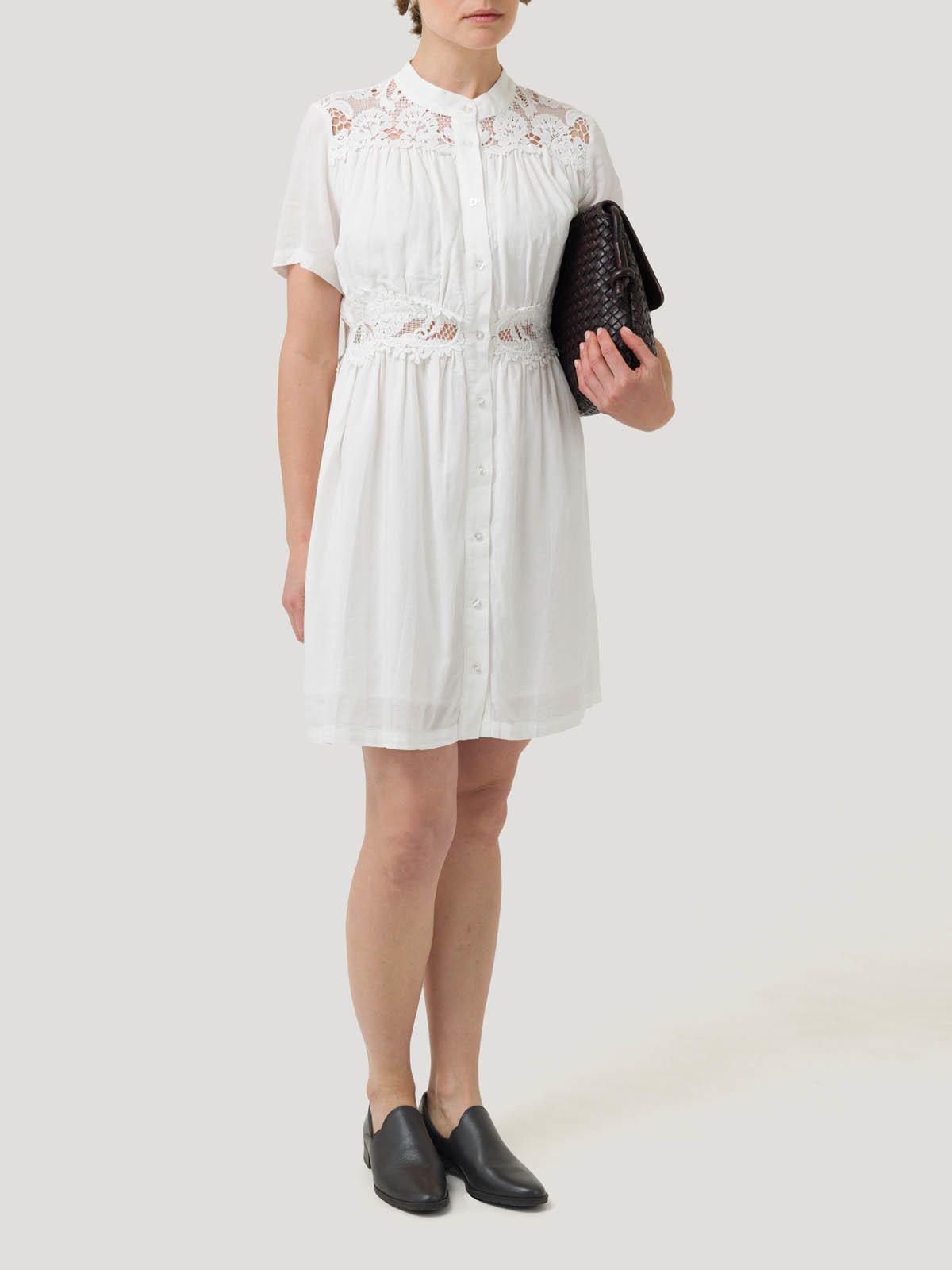 Vestido Lino Orgánico Mujer Geneva Blanco -4