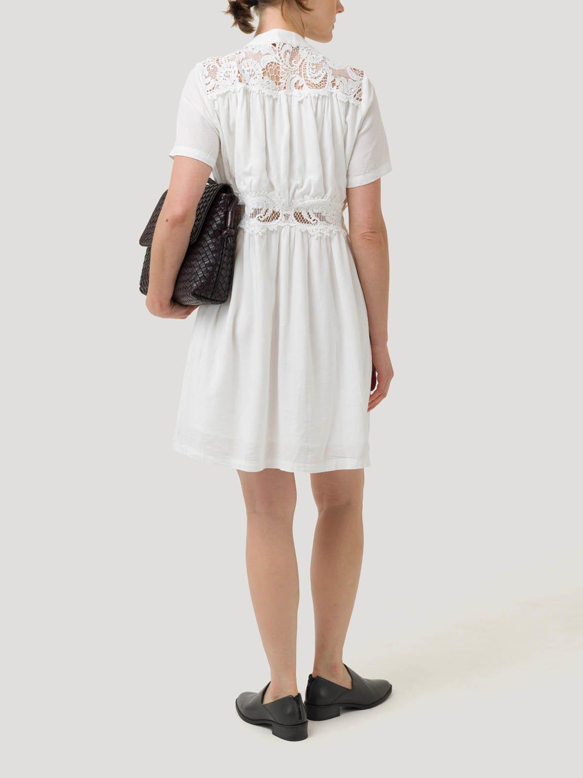 Vestido Lino Orgánico Mujer Geneva Blanco -5