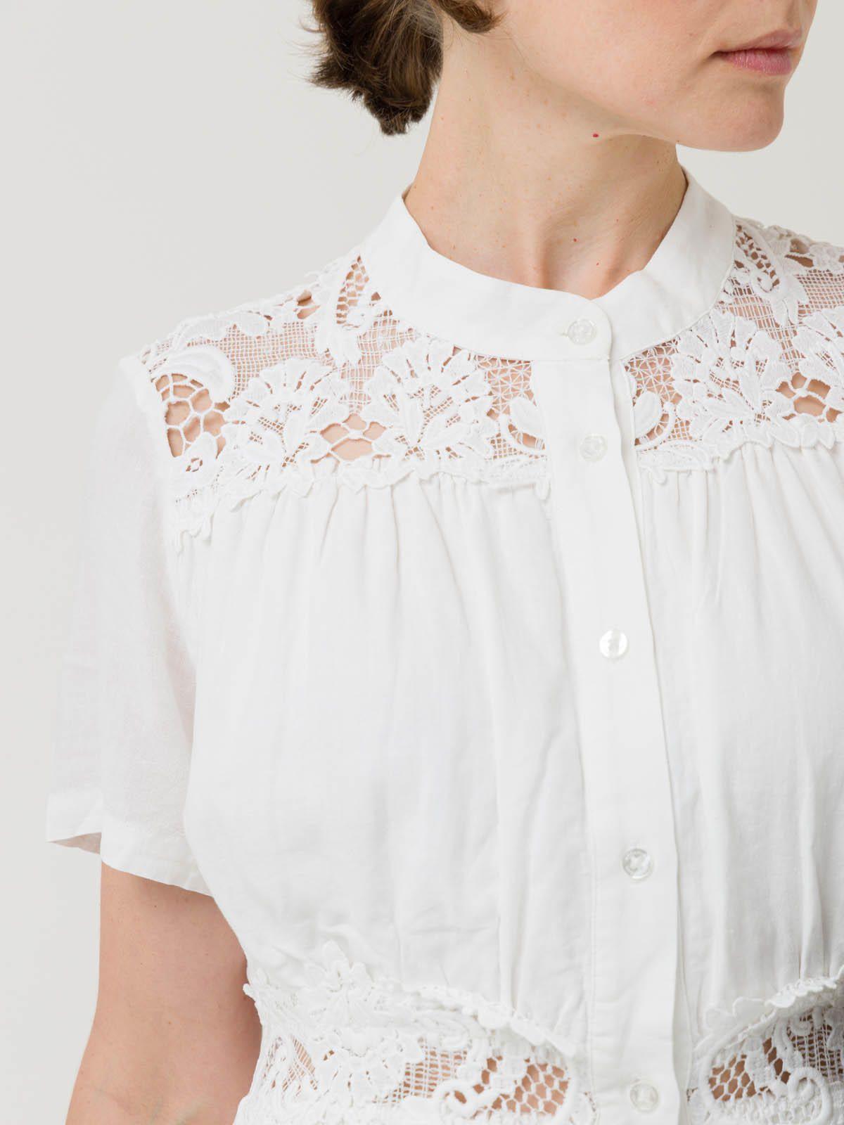 Vestido Lino Orgánico Mujer Geneva Blanco -6