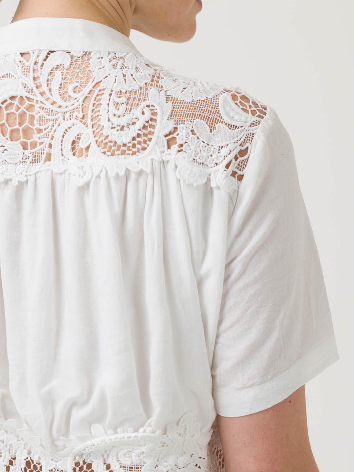 Vestido Lino Orgánico Mujer Geneva Blanco -7