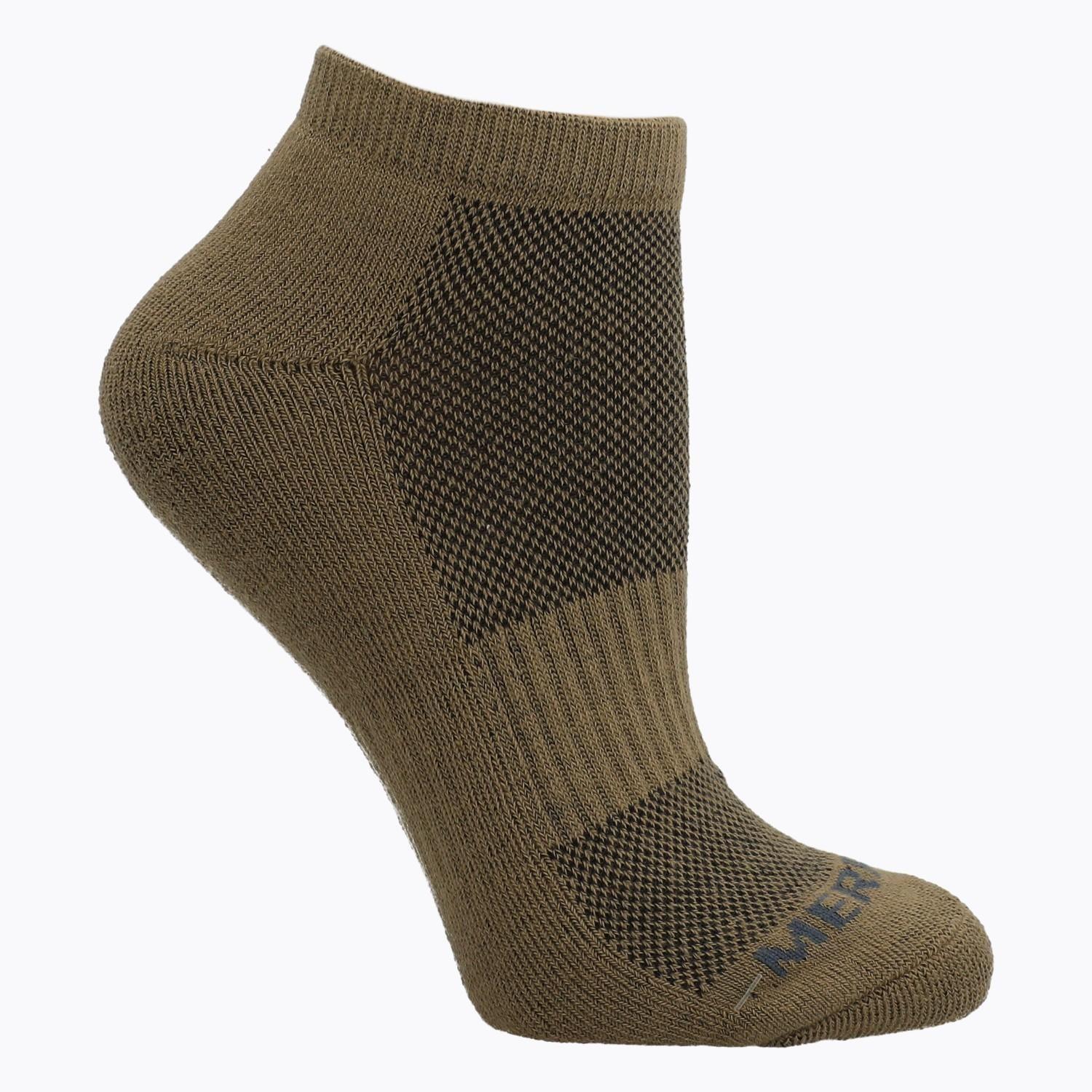 Calcetin Unisex Erlen Technical 1/4 Café-1