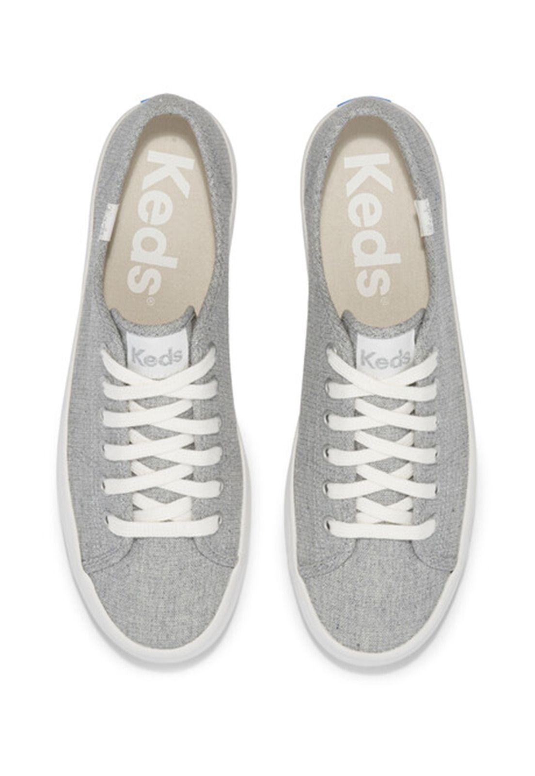 Zapatilla Gris Mujer Kickstart Metallic -3