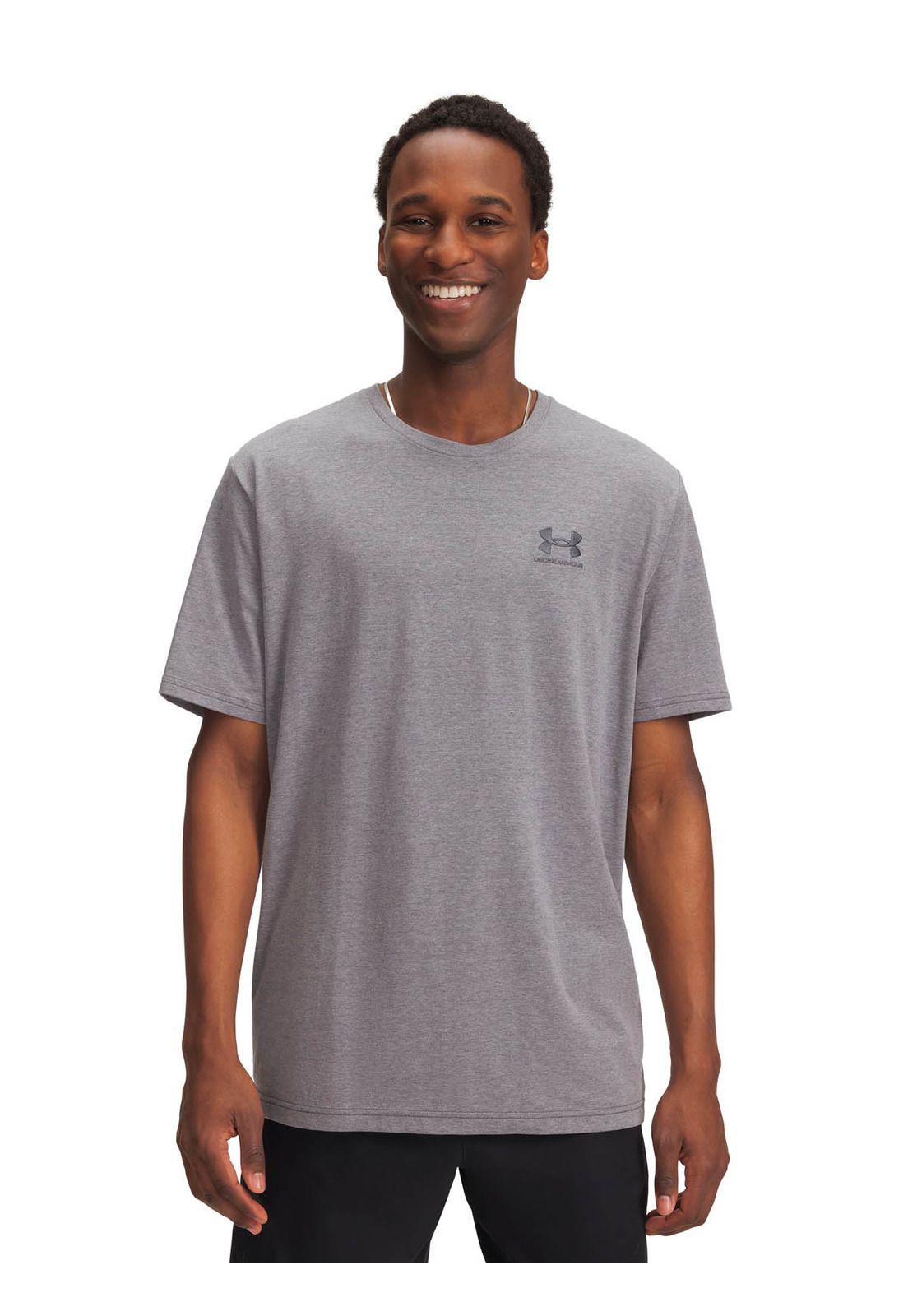 Polera Manga Corta Lifestyle para hombre Icon gris -0
