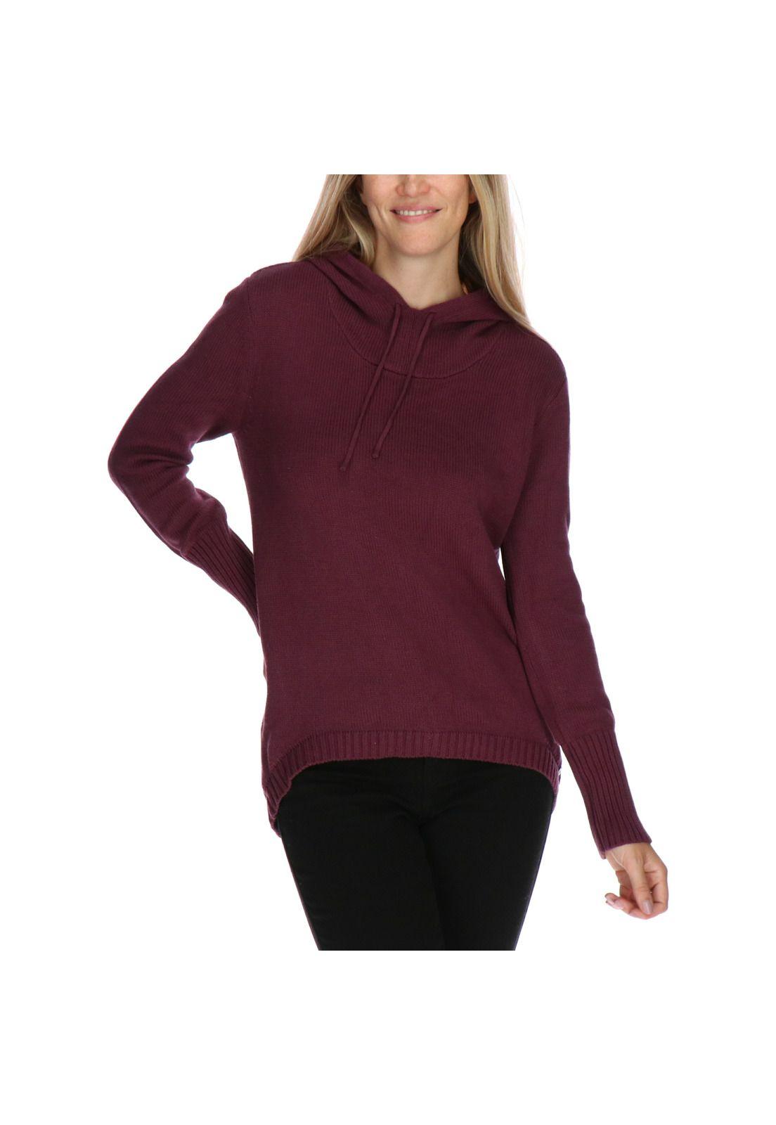 Sweater Hooded Burdeo-0