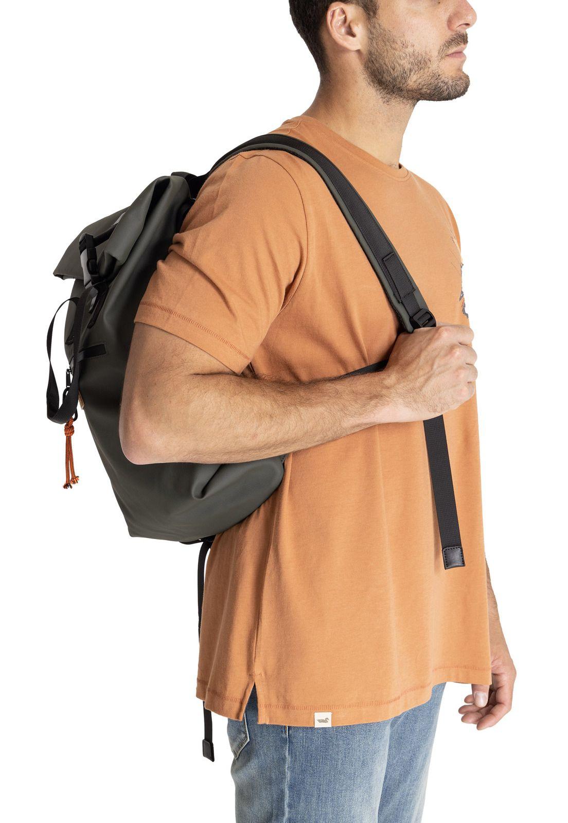 Polera M/C Hombre Orgaprint Burdeo-8