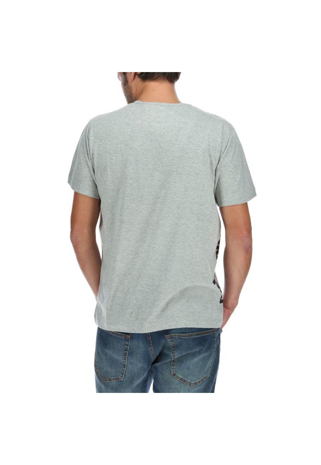 Polera Mc Hombre Ss Logo Tee Gris-2