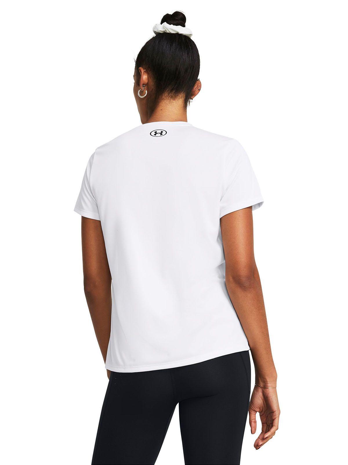 Polera Manga Corta UA Tech Mujer Blanco-4
