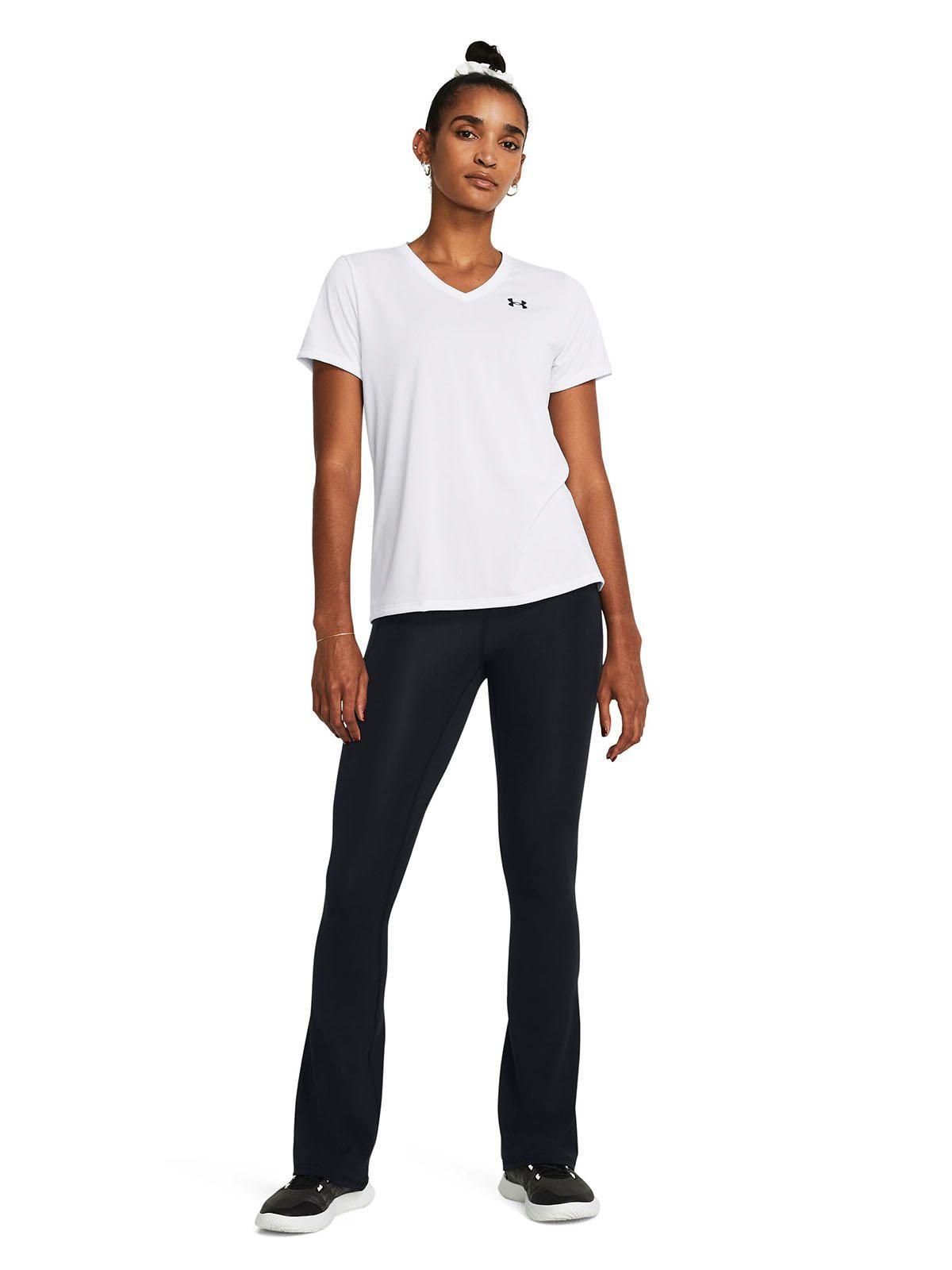 Polera Manga Corta UA Tech Mujer Blanco-5