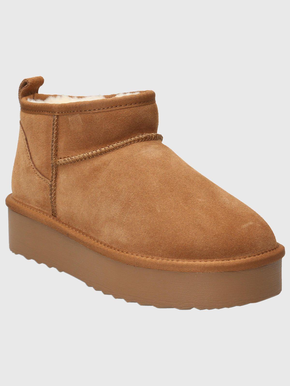 Botin Cuero Mujer Ash Café-0