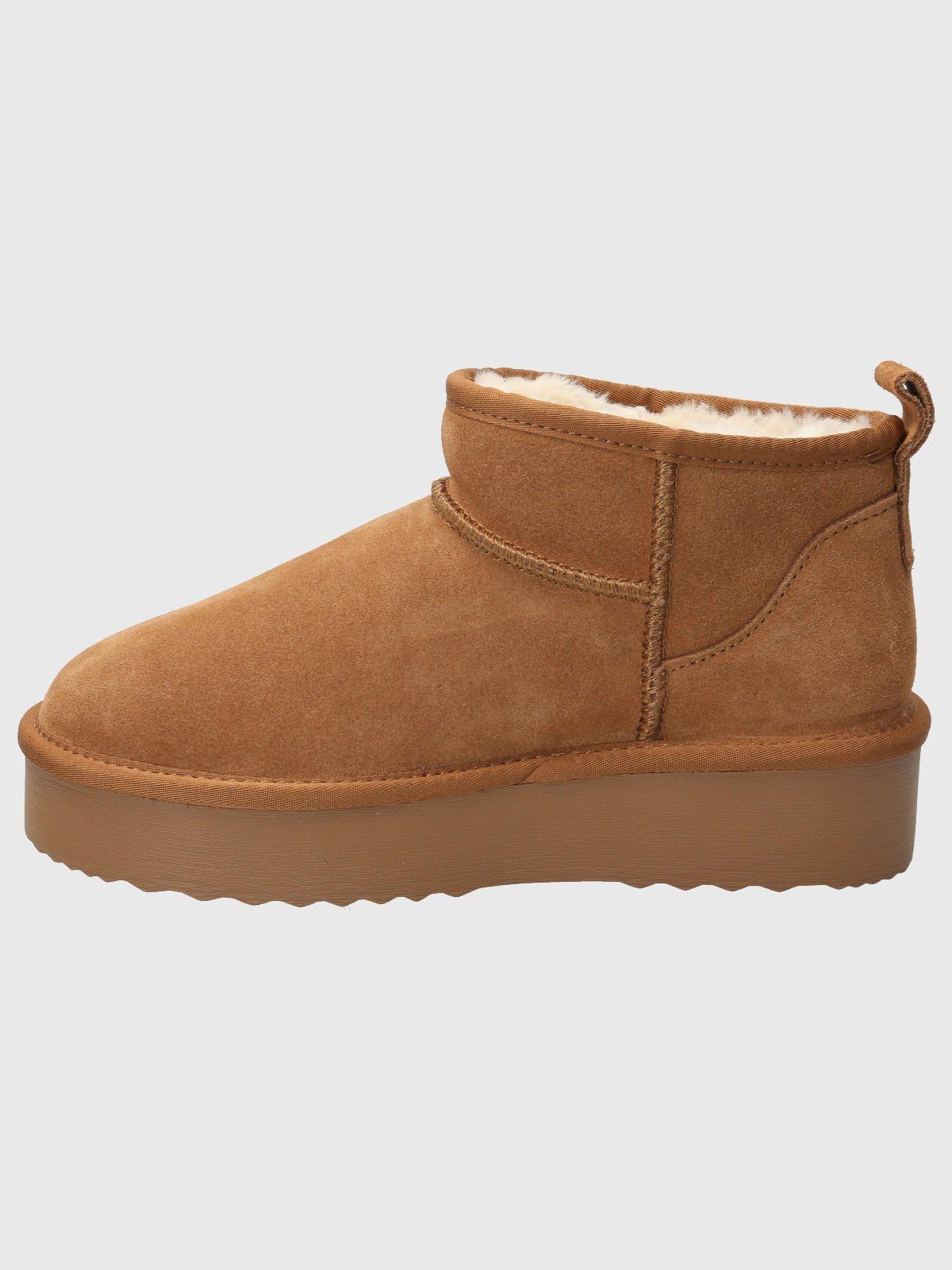 Botin Cuero Mujer Ash Café-5