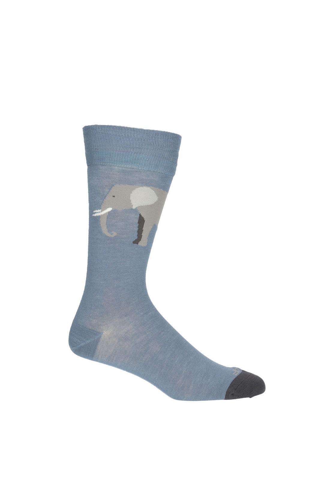 Calcetín Hombre Elephant Azul-0