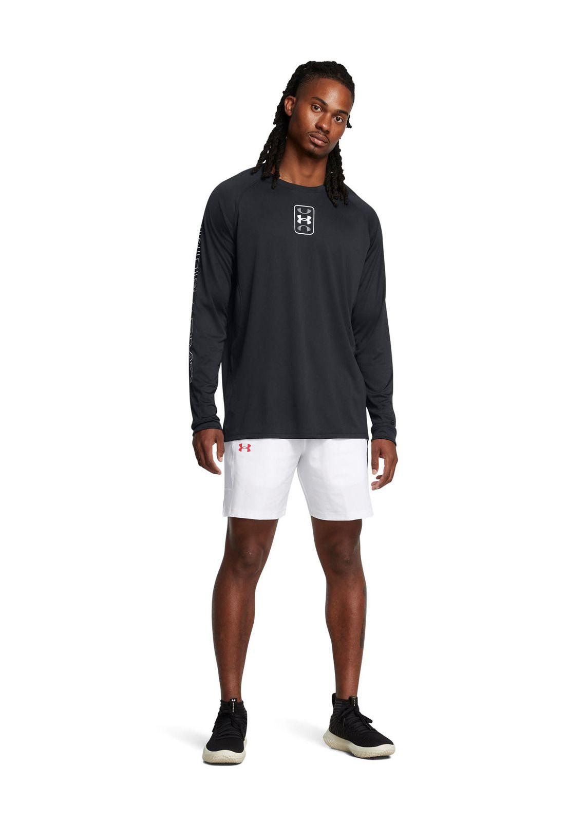 Shorts UA Zone para hombre Blanco-3