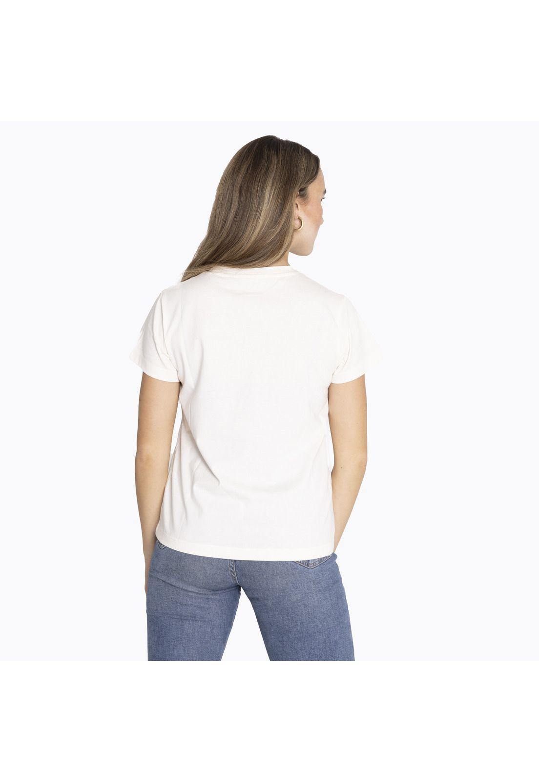 Polera M/C T-Shirt Short Sleeve Blanco Mujer-1