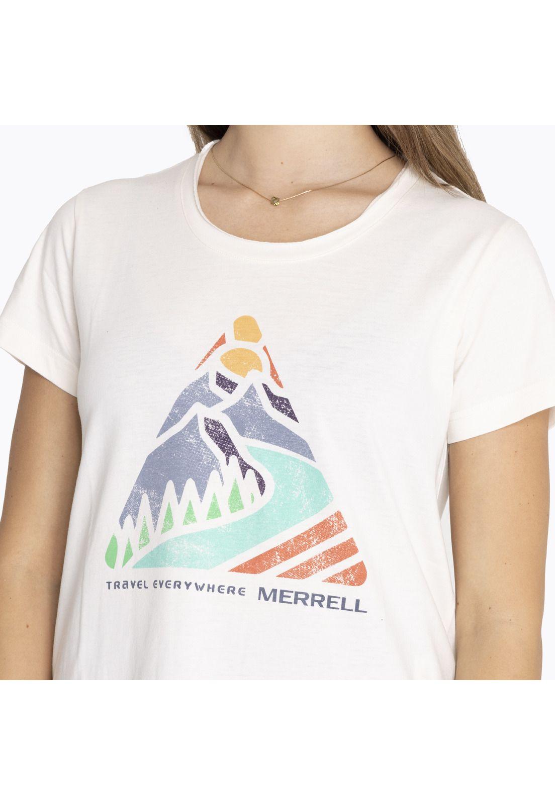 Polera M/C T-Shirt Short Sleeve Blanco Mujer-3