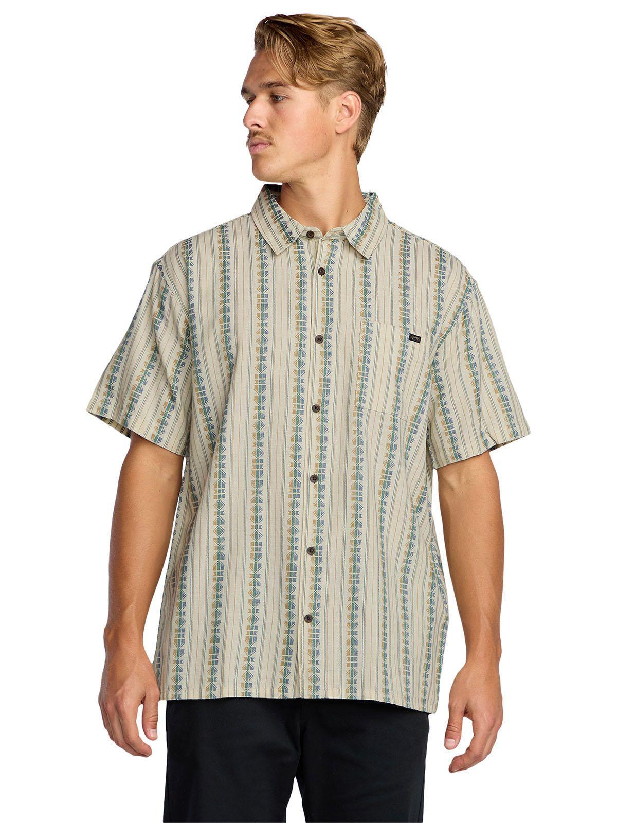 Camisa m/c Hombre Sundays jacquard Beige-4