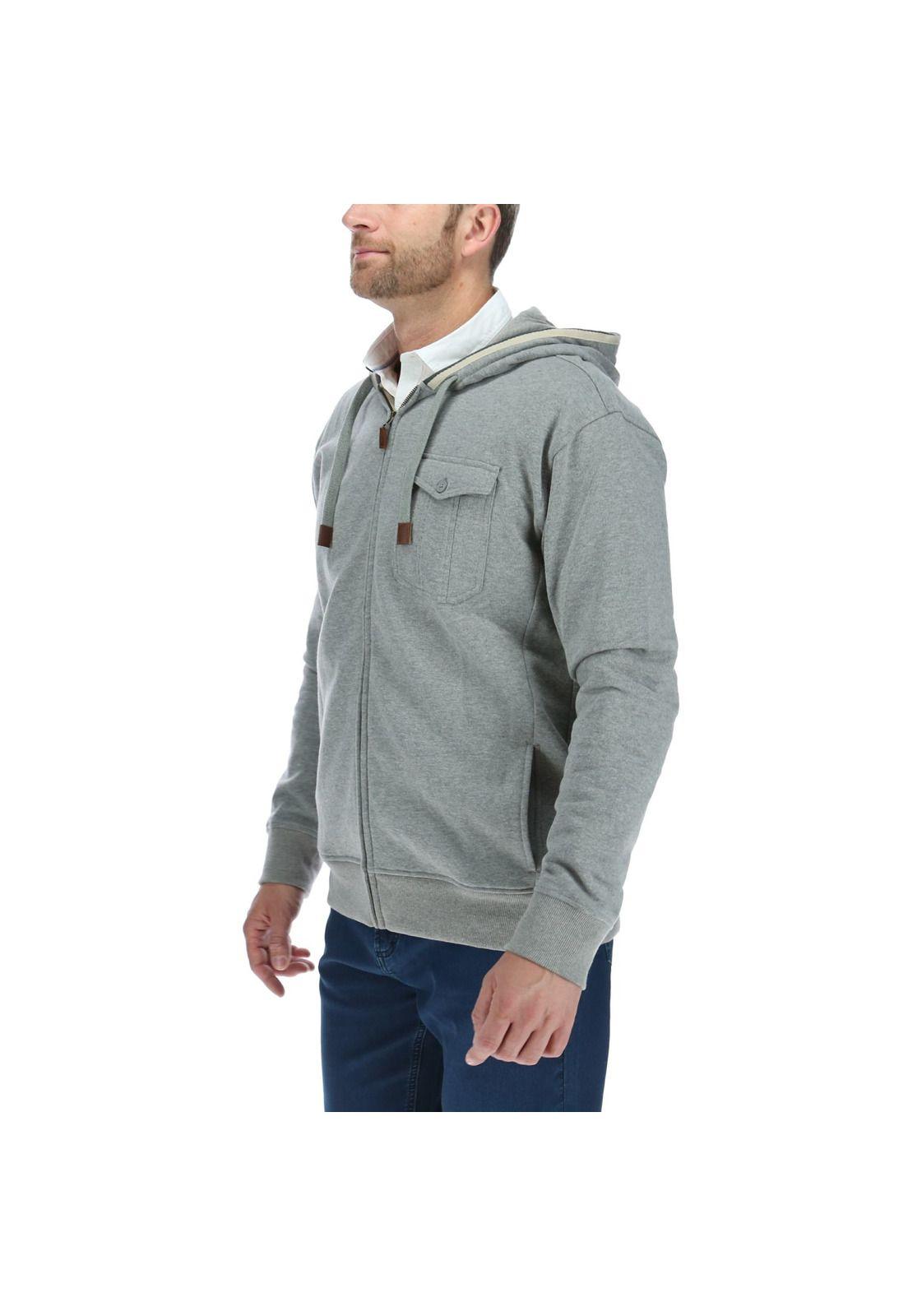 Poleron Hombre Seatle Gris-1