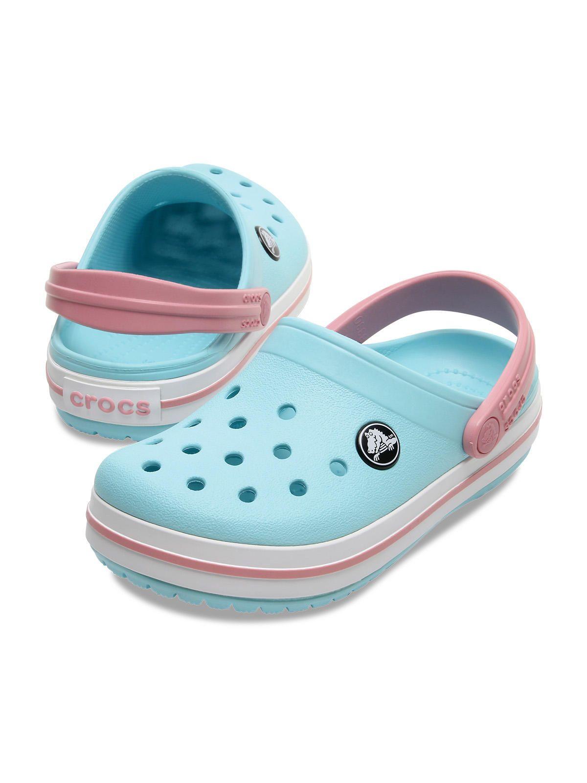 Zueco Crocs Niño Crocband Clog K Celeste-3