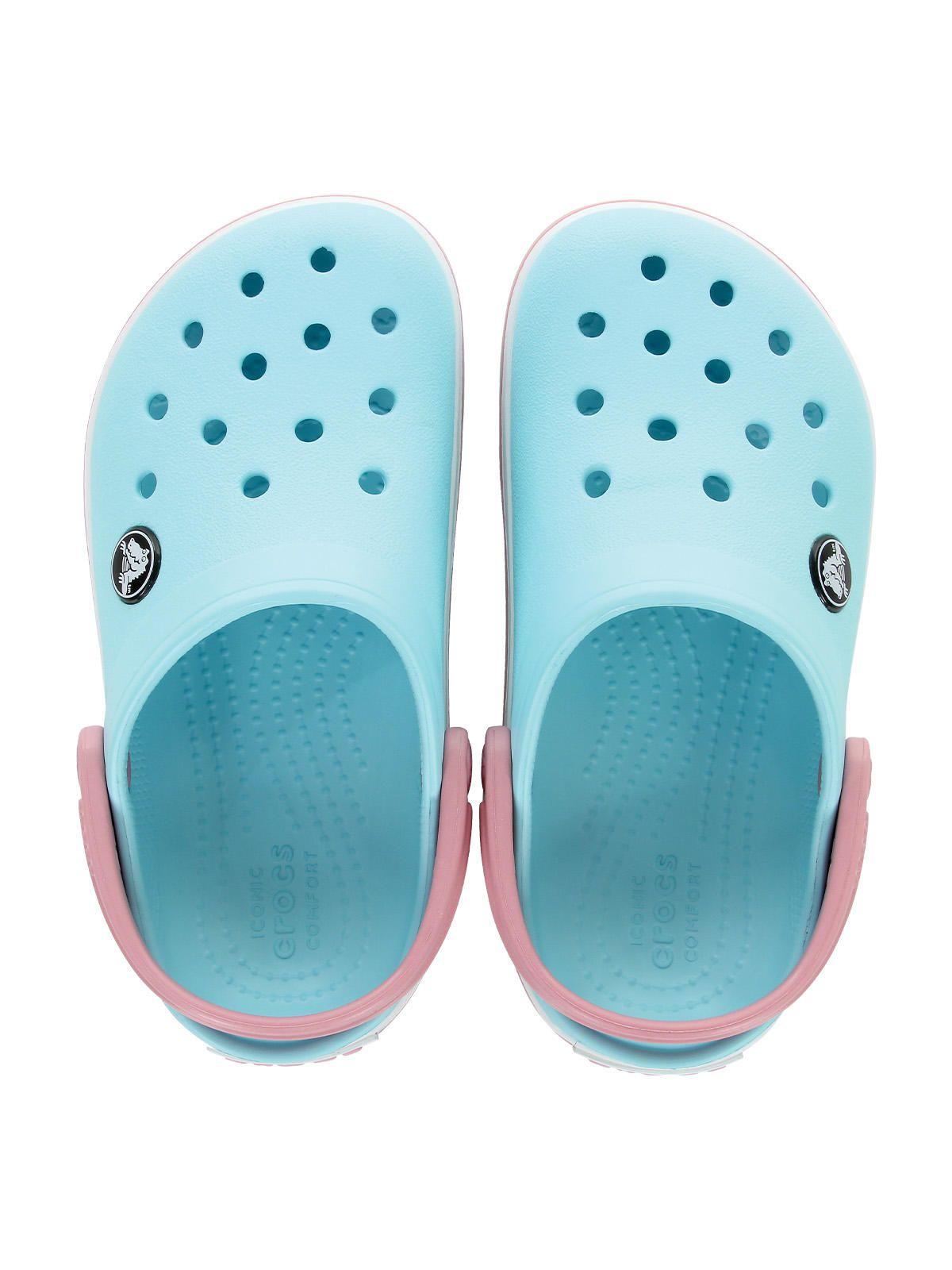 Zueco Crocs Niño Crocband Clog K Celeste-4