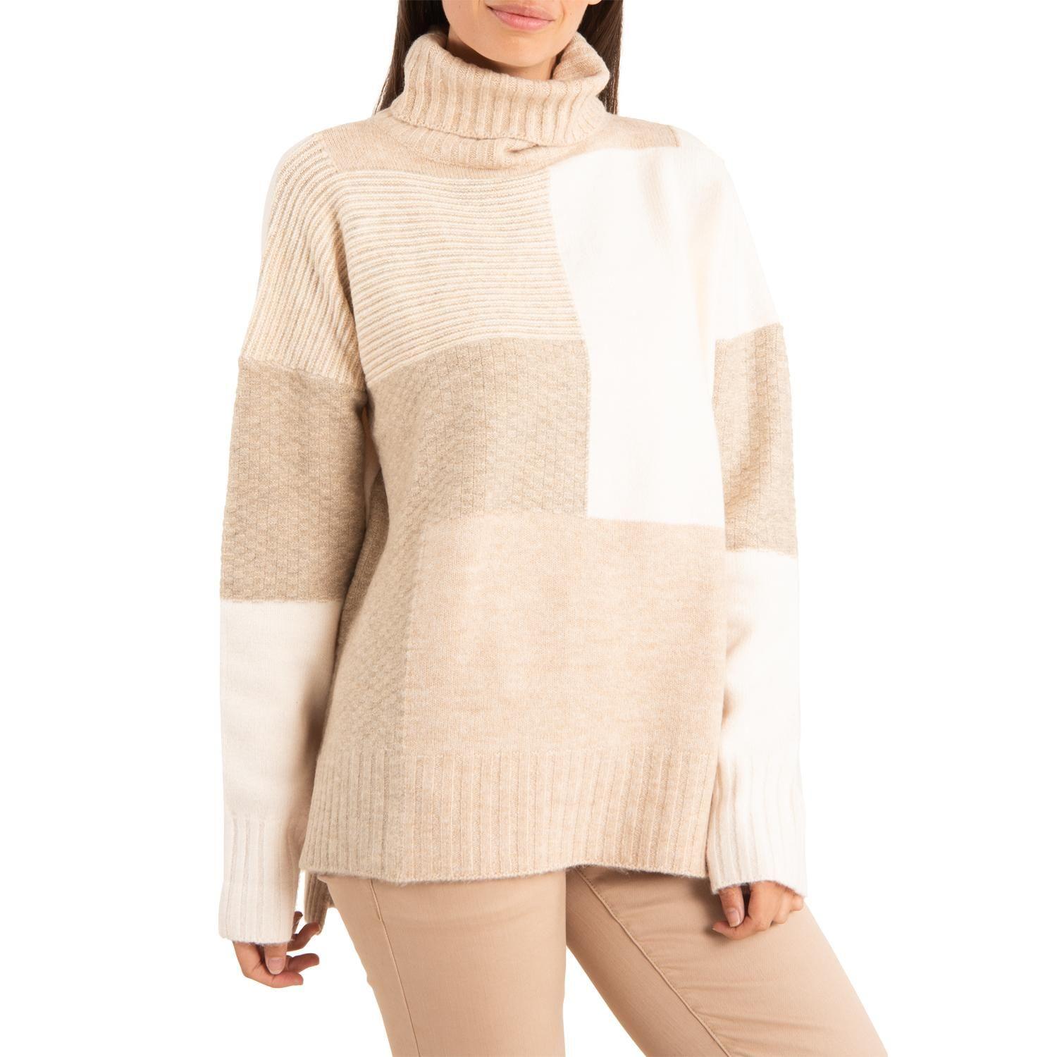 Sweater Mujer Iris Beige-0
