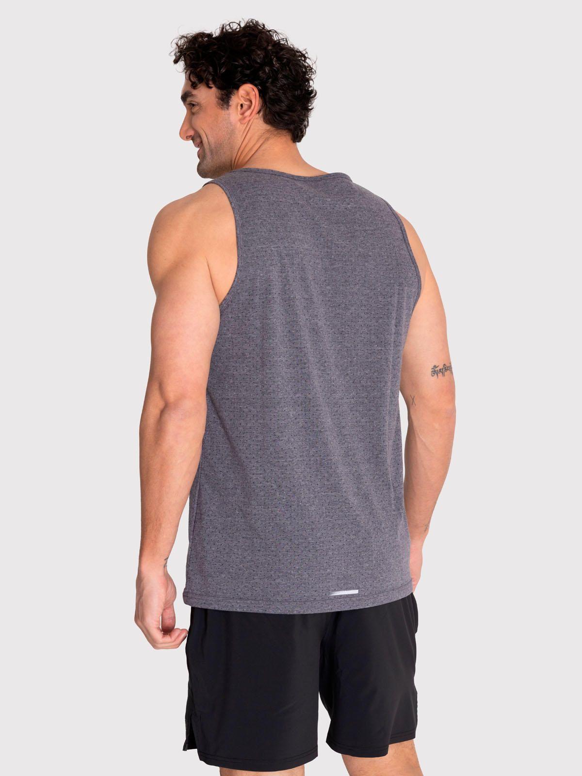 Polera deportiva Hombre Training Vest Gris Oscuro-2