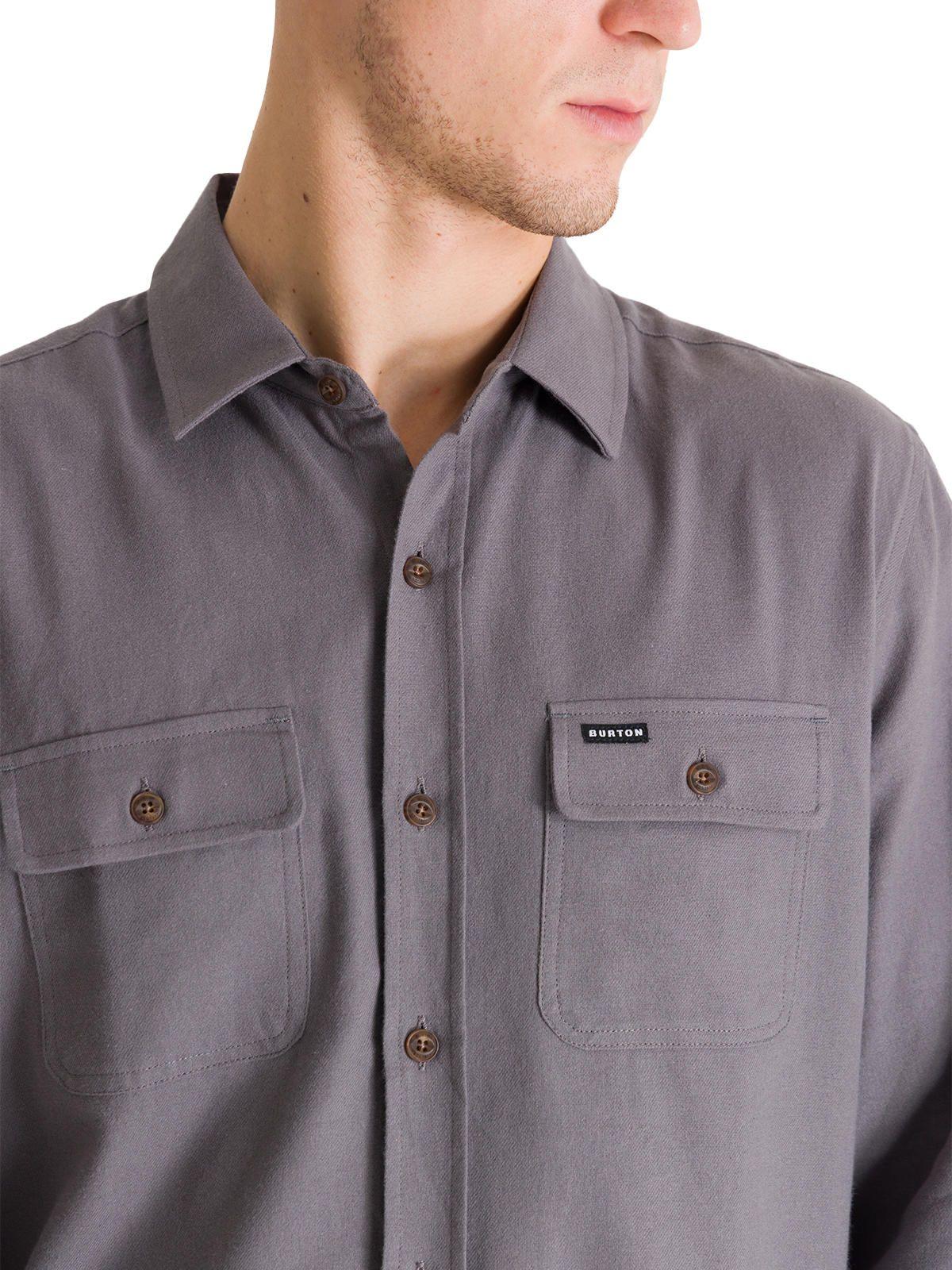 Camisa Manga Larga Hombre Flannel Gris-3