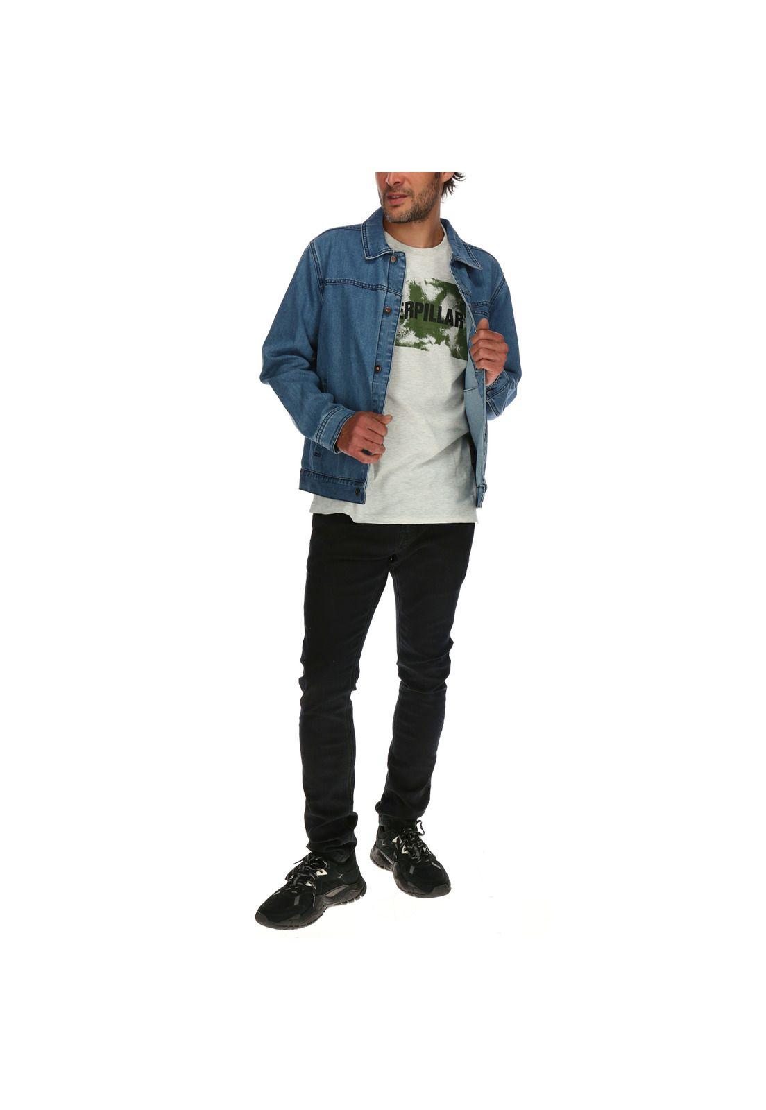Chaqueta Hombre Foundation Denim Azul-0
