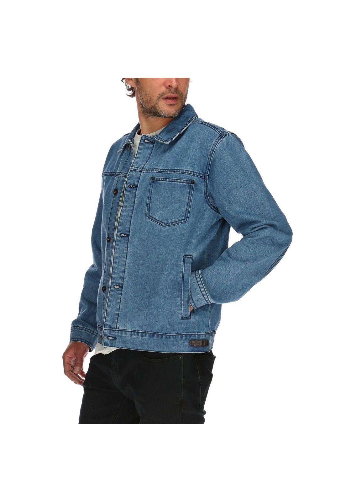 Chaqueta Hombre Foundation Denim Azul-2
