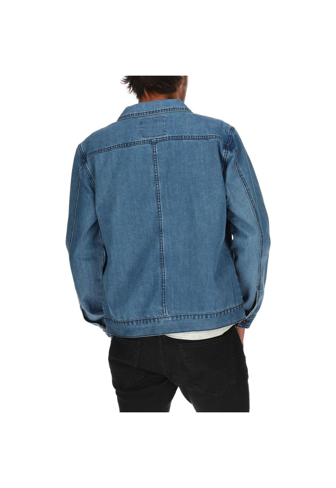Chaqueta Hombre Foundation Denim Azul-3