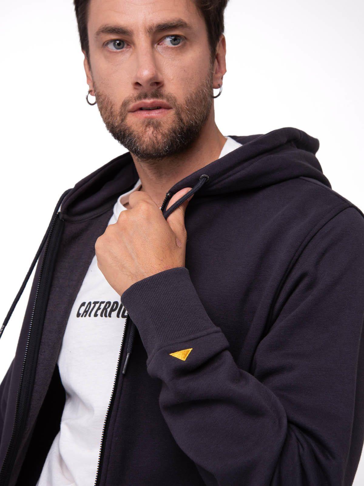 Polerón Hombre Patch Full Zip Negro-3