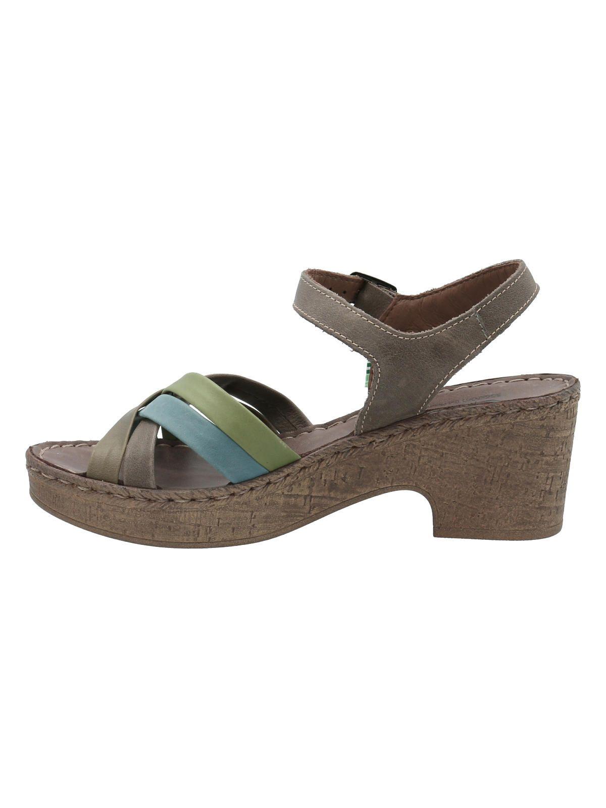 Sandalia Cuero Mujer Dalia Verde -4