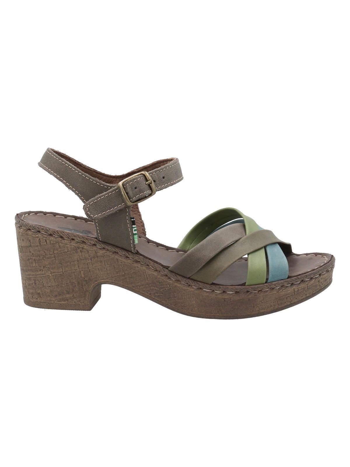 Sandalia Cuero Mujer Dalia Verde -0