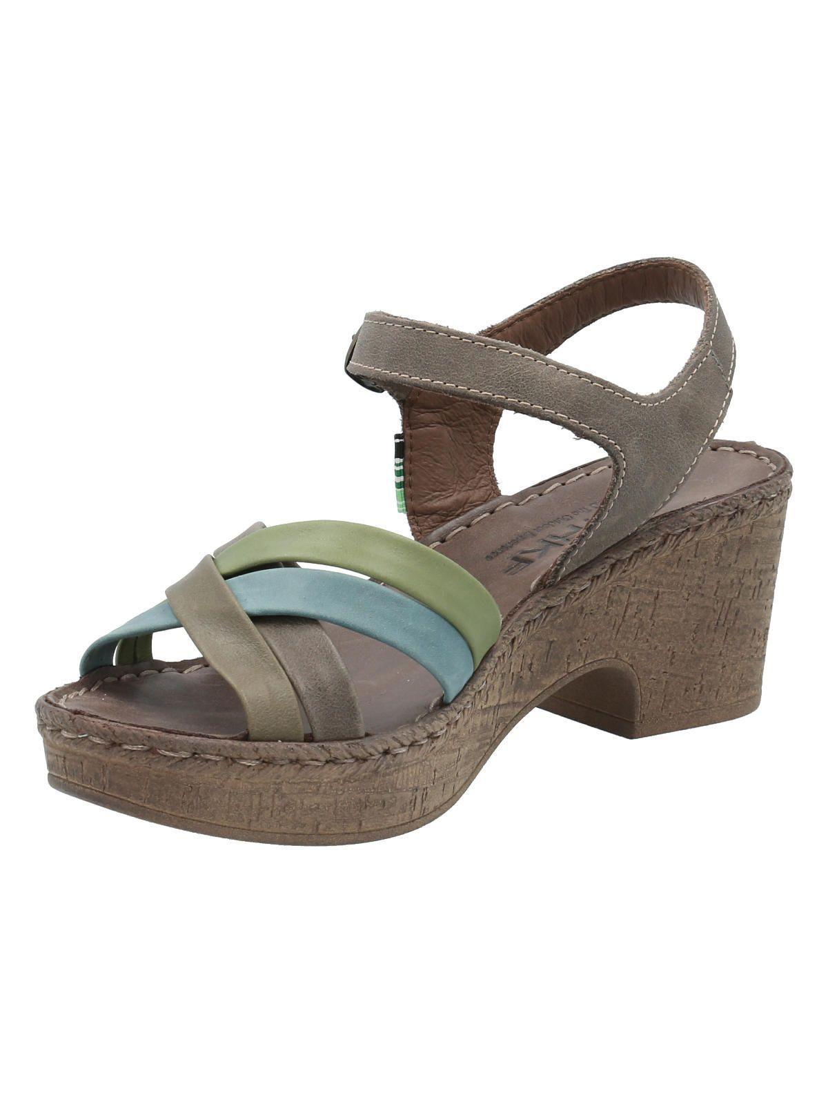 Sandalia Cuero Mujer Dalia Verde -3