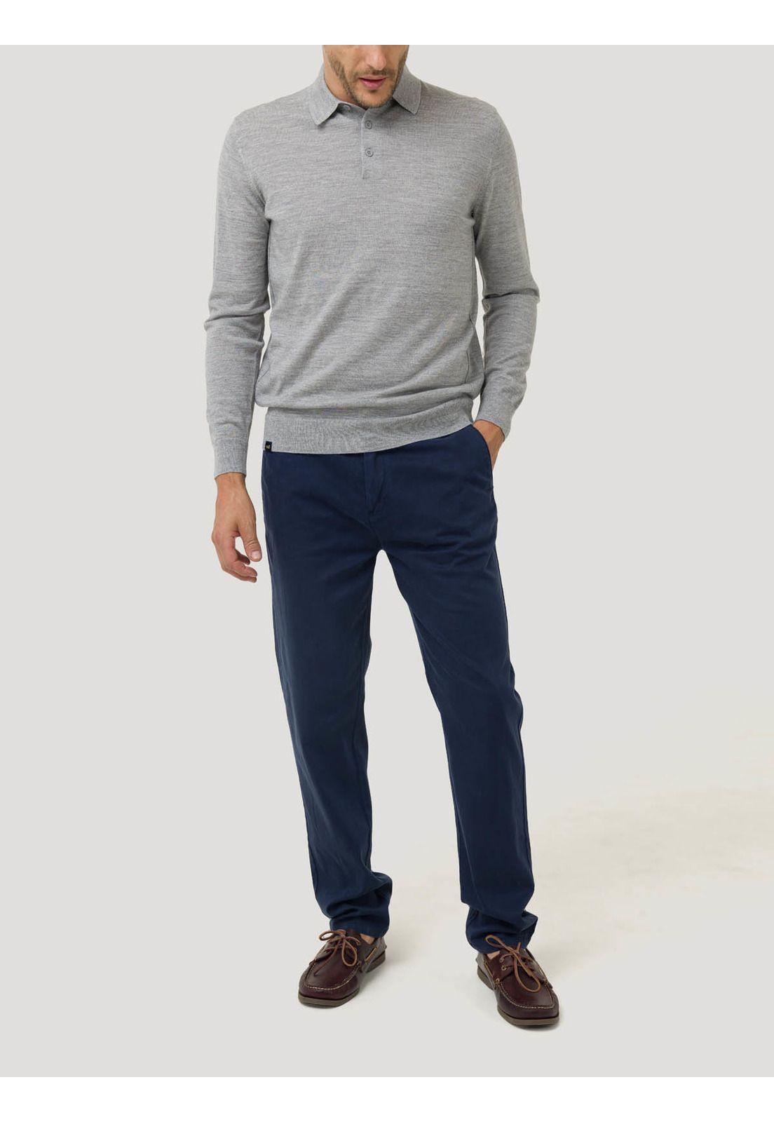 Pantalón Algodón Hombre Napoli Azul-8