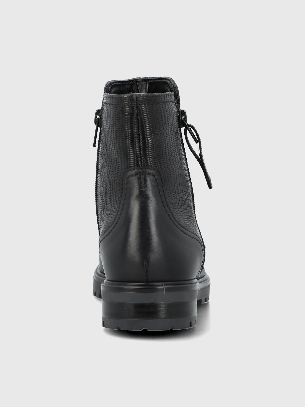 Botin Cuero Mujer Briller Negro-6