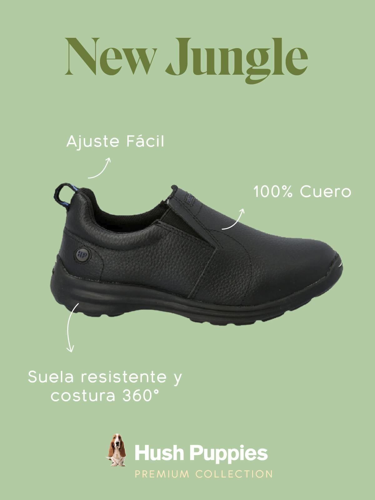 Zapato Niño Cuero New Jungle Negro-1