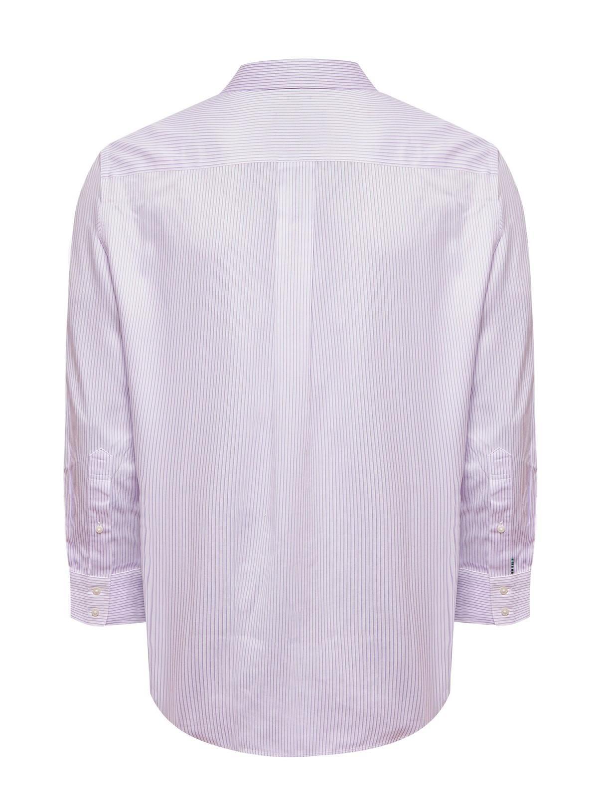 Camisa Libre de Arrugas Algodón Lila Hombre-3