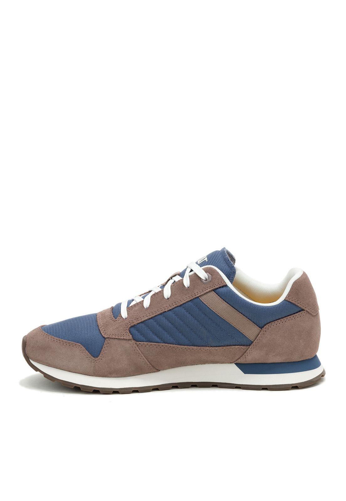 Zapatilla Ventura Hombre Café y Azul-3