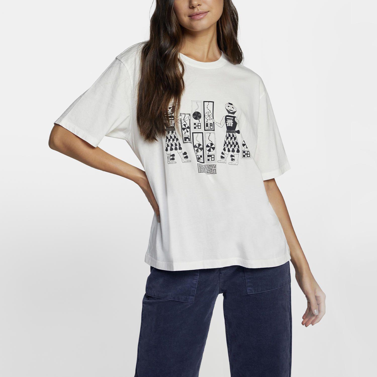 Polera M/C Mujer Leines Tribe Ss Blanco-0