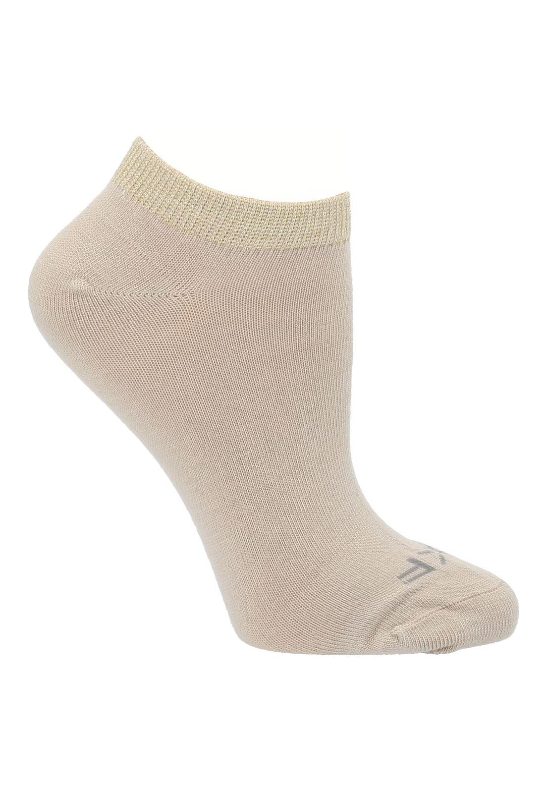 Calcetín Bambú Mujer Ped Lurx Beige-0