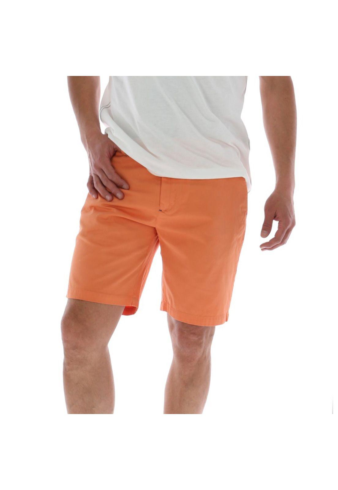 Short Hombre Algodón Classic Naranja-0