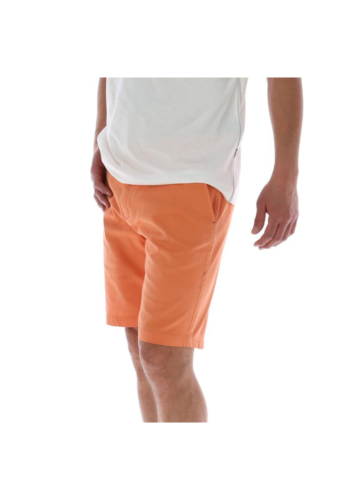 Short Hombre Algodón Classic Naranja-1