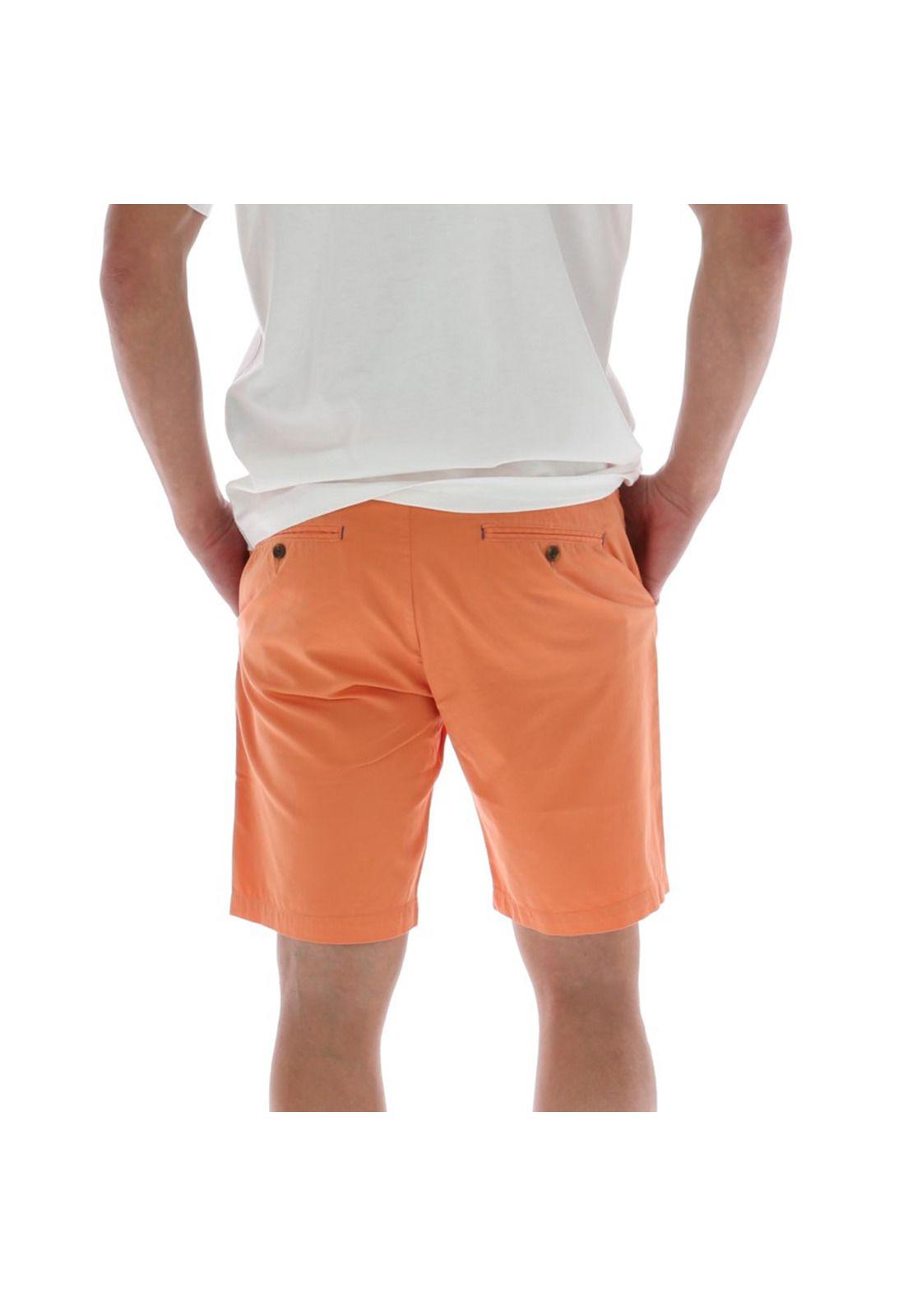 Short Hombre Algodón Classic Naranja-2